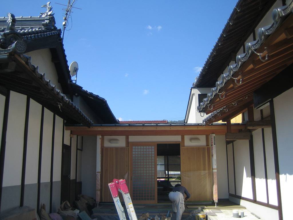 玄関前|廿日市の家~古民家再生