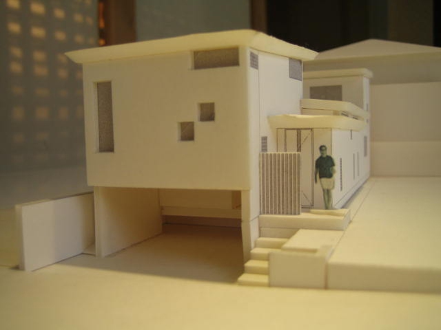 模型1｜M邸／中庭を囲む家～新築