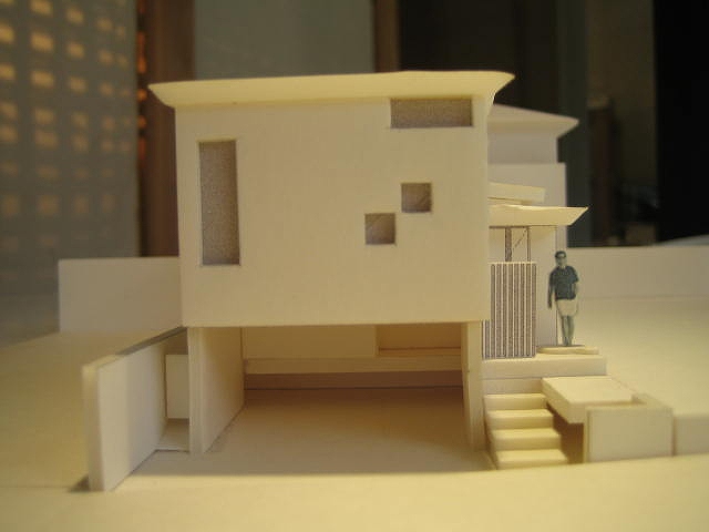 模型2｜M邸／中庭を囲む家～新築
