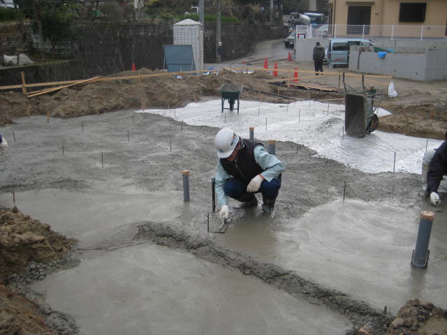 平滑にならしています | 山本の家~新築 | 広島の設計事務所|TOM建築設計事務所