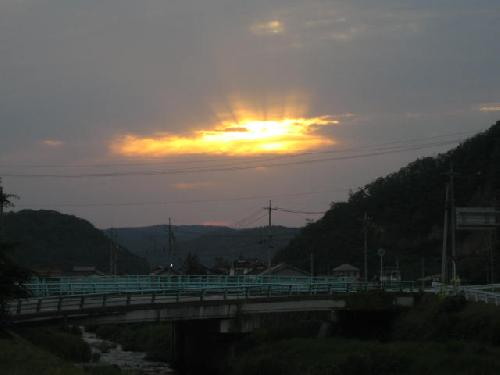 風通し(県北の夕焼け)